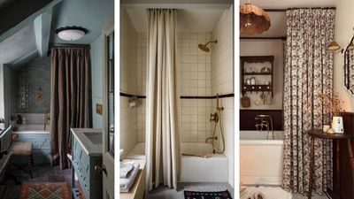 The Simple Shower Curtain Trick Designers Use to Make Bathrooms Look More Expensive