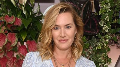 Kate Winslet rarely wears this kind of dress - her elegant blue midi features three universally flattering details