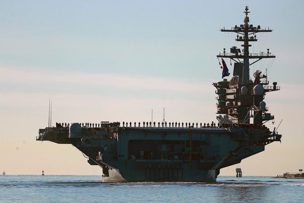 US top Middle East commander visits deployed aircraft carrier, and other Mideast news