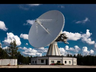A Latvian astronomer and his wife drove 190 miles to a secret Soviet ghost town in 1994; found a 600-ton telescope the Russians had poured acid on - adapted the Cold War machine built to spy on the West and listen to the stars