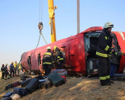 Bus carrying Polish pilgrims crashes in Hungary, leaving 12 dead