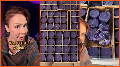Texas candle maker’s $15,000 Vidcon shipment arrives crushed, and FedEx allegedly blames her for the damage. She can’t ‘beleaf’ it