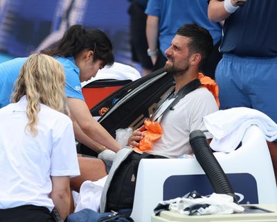 Djokovic’s medical malaise in Cincinnati exposes fraying edges of ageing great’s game