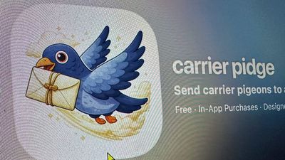 Rogue iOS developer creates app that simulates messages sent by carrier pigeon; messages only travel at 100mph — LA to NYC correspondence takes 22 hours to deliver; virtual birds can get distracted or even lost