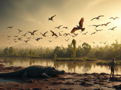 Originated 250 millions ago, Crocodiles and Birds closest living relatives yet one flies, apex predator can't, scientists have finally figured out why