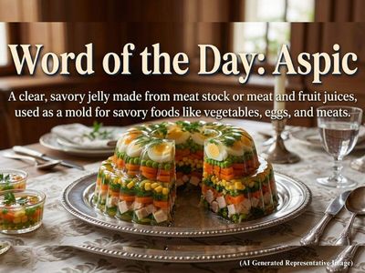 Word of the Day: Aspic - Meaning, usage and origin of the wordle answer