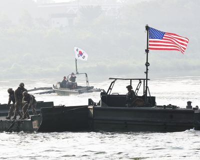 Trump says Kim Jong-un has responded to his overtures when asked about scaling back US drills with South Korea – as it happened