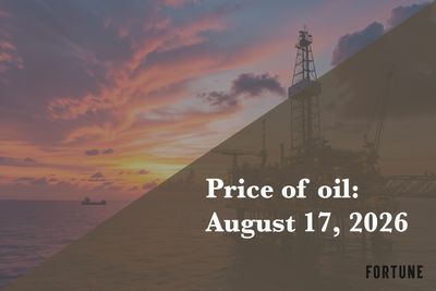 Current price of oil as of Aug. 17, 2026
