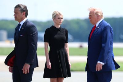 Trump roasted over ‘flying palace’ trips with aide: ‘He wants to build his ballroom and travel with Natalie’