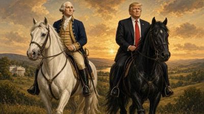 Horsing around: How Trump's AI George Washington image has symbolically backfired
