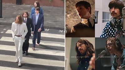 Watch viral footage of Beatles biopics actors recreating iconic ‘Abbey Road’ album cover