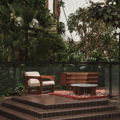 MADE just dropped the ultimate mid-century furniture collection inspired by London's iconic Barbican estate, and this unique coffee table is the star