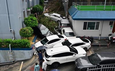 South Korea city deluged by almost a metre of rain, triggering deadly landslide