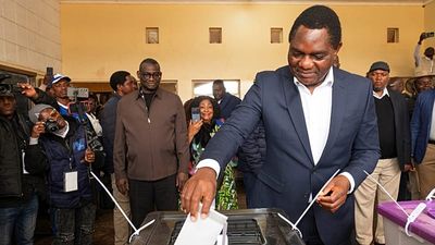 Zambia's Hakainde Hichilema wins re-election with 60% of vote, officials say