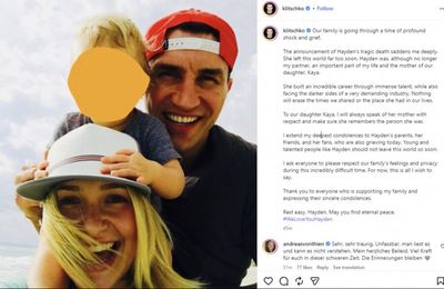 Wladimir Klitschko breaks silence on ex Hayden Panettiere's death