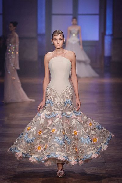 Georges Hobeika's 'The Visitor' Couture Collection Turns Wonder Into Eveningwear