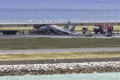 Immobilised Japan fighter jet leads to runway closure at Okinawa airport