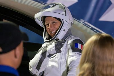 Spacewalk a first for French female astronaut