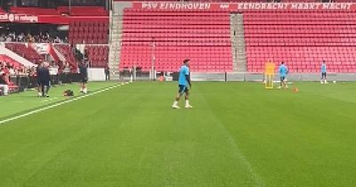 Watch as Couhaib Driouech returns to PSV training days after Rangers pulled plug