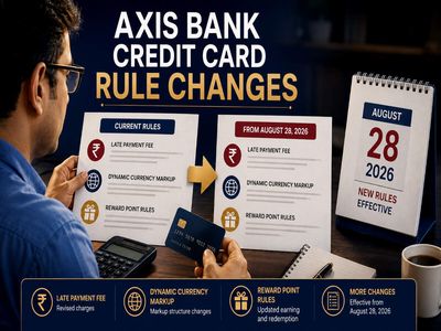 Axis Bank to revise credit card rules from August 28, 2026: Late payment fee, dynamic currency markup, reward point rule changes and more
