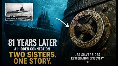 In March 1945, USS Trigger sank in the East China Sea; 81 years later, restoration work on USS Silversides uncovered a flood valve that appears to connect the surviving boat to its lost sister