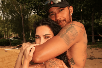 Lewis Hamilton Holds Kim Kardashian Close in Romantic New Holiday Photos During F1 Summer Break
