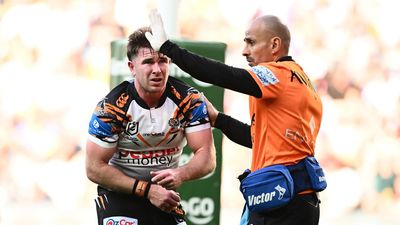 Tigers half back after 'very painful' training balls-up