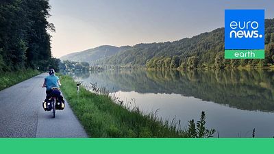 ‘Speckles of hope’: What we learned from cycling the length of the drought-hit Danube