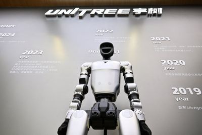 Chinese maker of backflipping robots sees shares soar sixfold on stock market debut