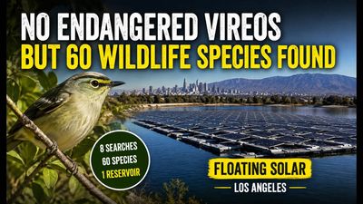 Earlier this year, Los Angeles made 8 trips to Encino Reservoir searching for one endangered bird; they found none, but 60 wildlife species emerged before a 10-acre solar project moved ahead