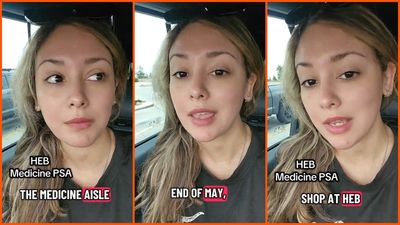 H-E-B shopper was buying DayQuil and NyQuil. Then the cashier refuses to scan one more item, and a checkout rule leaves her speechless
