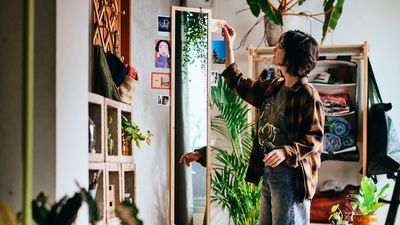 IKEA's New Slim Full-Length Mirror Is Ideal for Small Bedrooms Lacking in Room — Plus, It Has Some Clever Hidden Features
