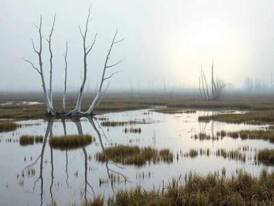 Massachusetts’ 2022 drought pushed seawater into a coastal marsh, triggering an 83% crash in methane emissions; the wetland still hadn’t recovered a year later