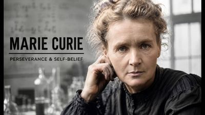 Quote of the Day by Marie Curie: “Life is not easy for any of us... We must believe that we are...” — an enduring life lesson on perseverance, self-confidence, personal purpose, and why true human fulfillment requires honoring individual potential over submitting to inevitable adversity, by the Nobel Prize-winning scientist
