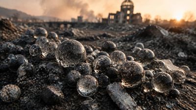 In 1945, Hiroshima’s atomic blast vaporized metal, glass, soil and water; 81 years later, scientists studying the cooled material found strange glass spheres that may preserve a never-before-seen alloy