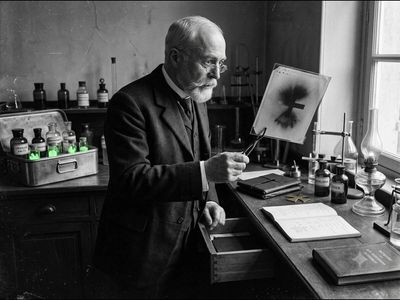 In 1896, a French physicist accidentally discovered radioactivity after leaving uranium crystals on photographic plates wrapped in black paper inside a dark drawer