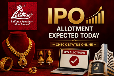 Lalithaa Jewellery Mart IPO allotment expected today; GMP at 27% — Here’s how to check status