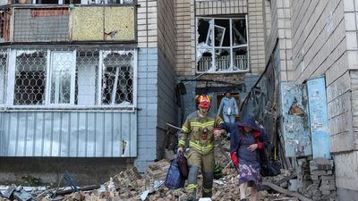 Russian missile strikes kill at least 16 in and around Kyiv overnight
