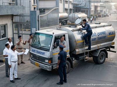 Tanker driver fills 9,800 litres of milk after delivering paneer whey; dairy plant catches the vehicle with Rs 7.6 lakh worth 'stolen' load; security guard accused for helping gets bail