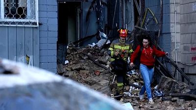 Kyiv residents rescued as Russian strikes damage buildings across the city