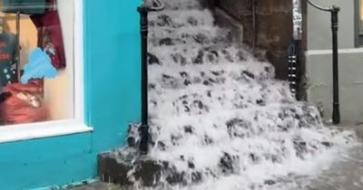 Videos show intense 'flash flooding' in Edinburgh as 'rivers' form in city centre