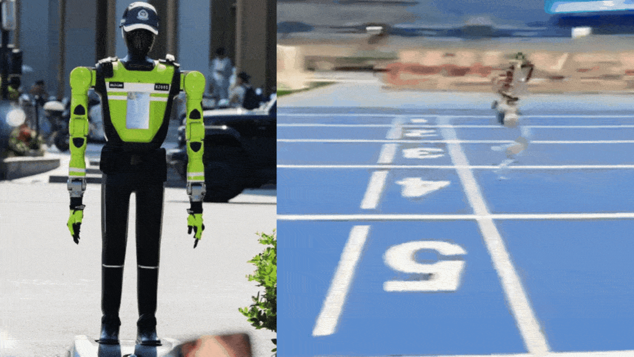 China puts AI 'robocops' on traffic duty; one 'Superman' robot claims to be faster than Usain Bolt