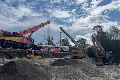 Derailed Lewes train to be removed as rail line reopening date set by Southern Railway