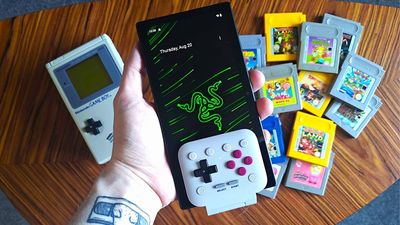 "Looks more like a Long Boi" - I accidentally created a Razer Game Boy using the 8Bitdo FlipPad, and its absurd length is actually great for TATE shmups