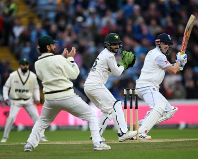 Harry Brook keeps England well on top of Pakistan in first Test despite late wickets