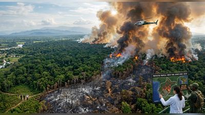 In 2001, protected tropical forests entered a global wildfire study spanning 24 years. 23 years later, more than 4 million hectares had been destroyed by fire, twice the size of Wales, with annual losses roughly 9 times higher after 2016