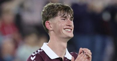 Hearts 2-2 Rapid Vienna: James Wilson stunner helps hosts secure first-leg draw