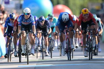 Renewi Tour: Jasper Philipsen storms into race lead with victory on windy and chaotic stage 2