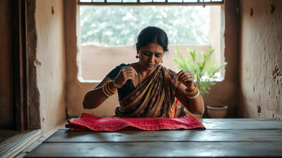What Gujarati Bandhani Fabric Tells You About Craft, Regional Pride, and the Art of Resist Dyeing