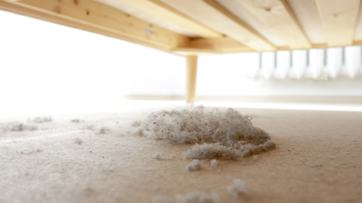 Get rid of dust in the bedroom by removing one piece of decor from your space
